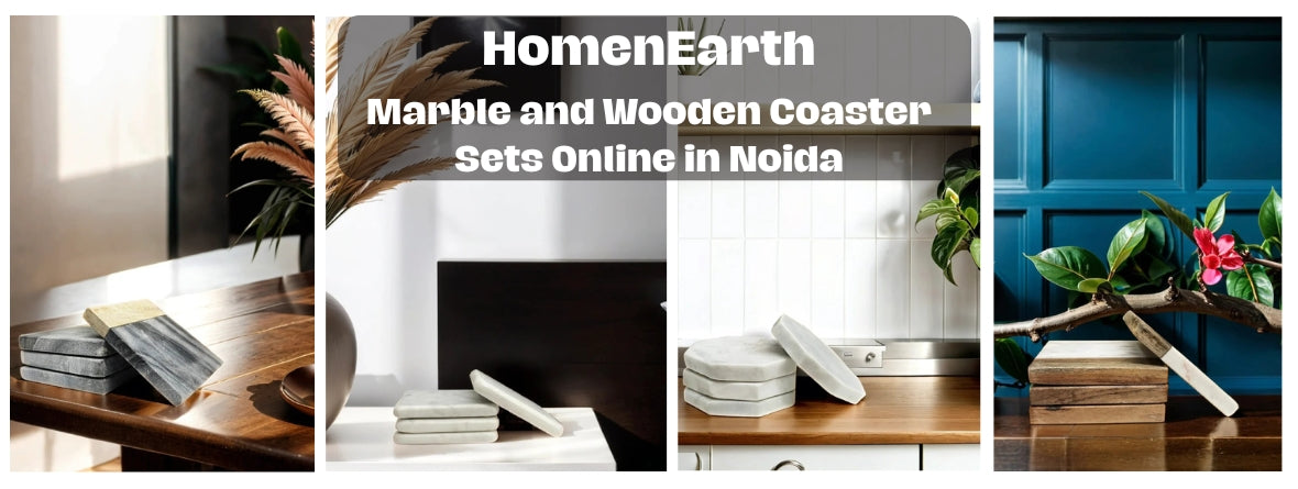 Affordable Marble and Wooden Coaster Sets Online in Noida – Best Deals