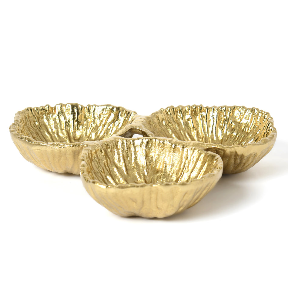 Golden 3 Section Tray