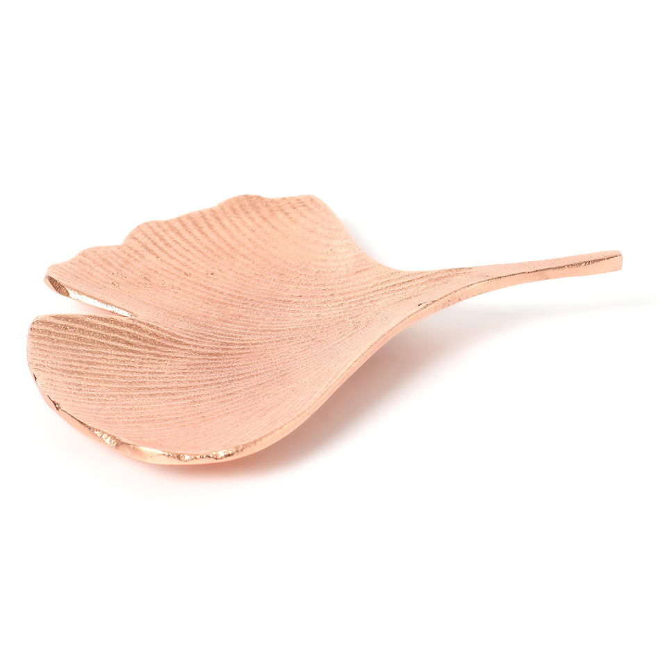 Rose Gold Leaf Tray Small