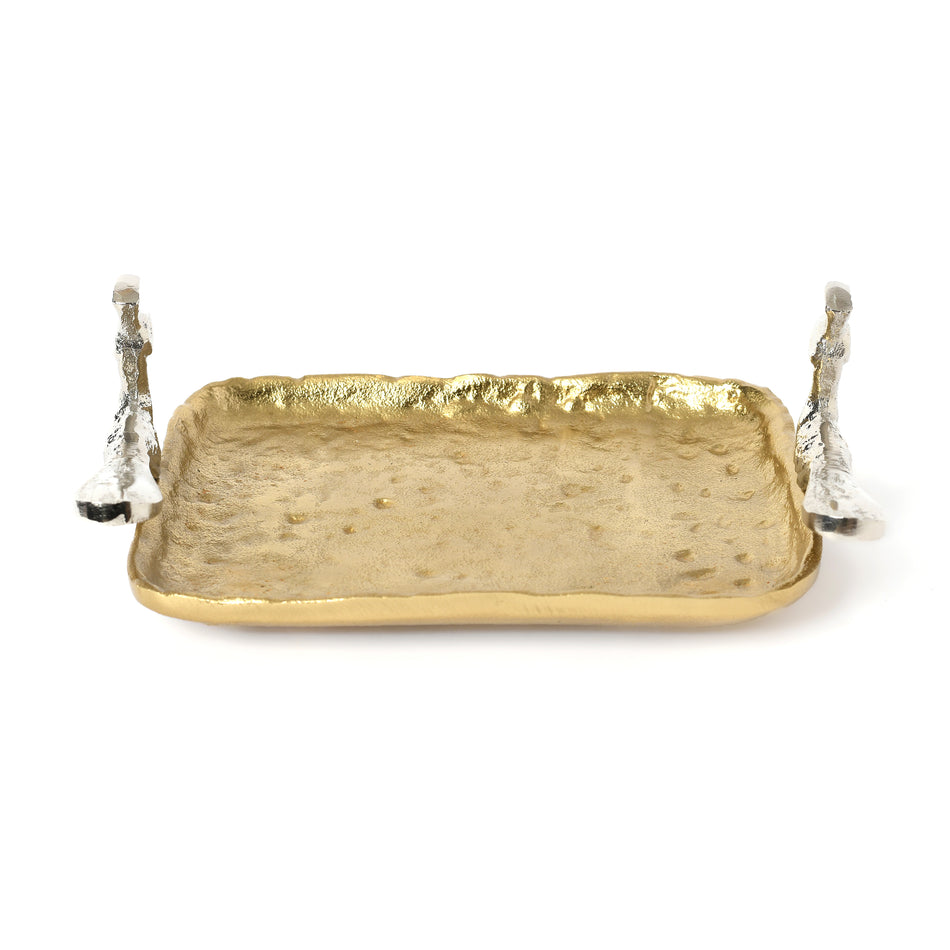 Golden Peacock Tray