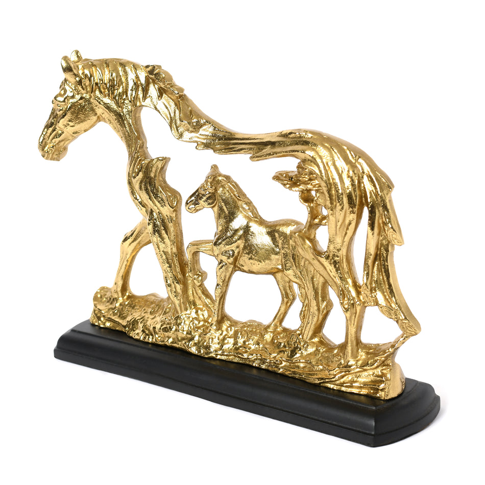 Golden Decorative Horse 2 in 1