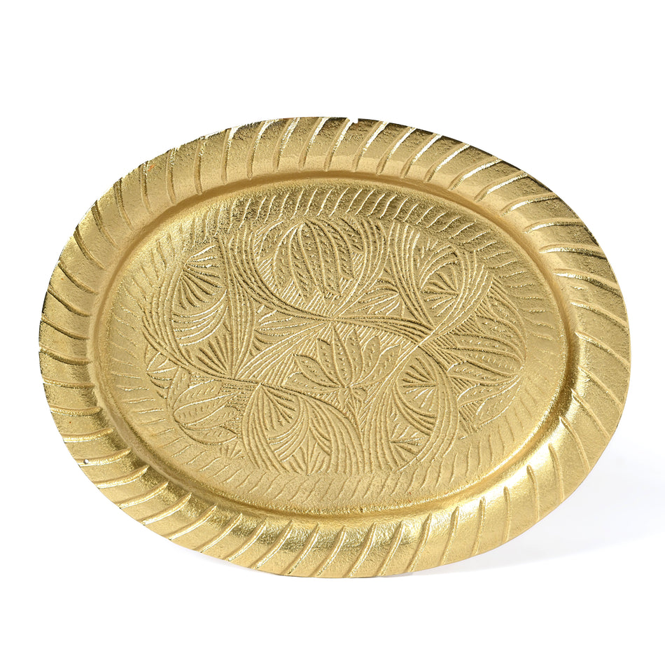 Golden Textured Tray