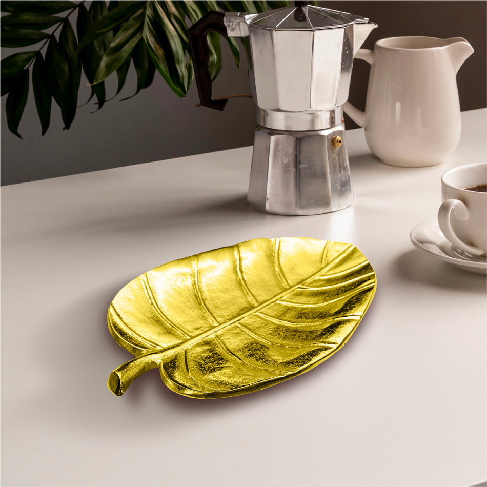 GOLDEN & SILVER LEAF TRAY Z1807