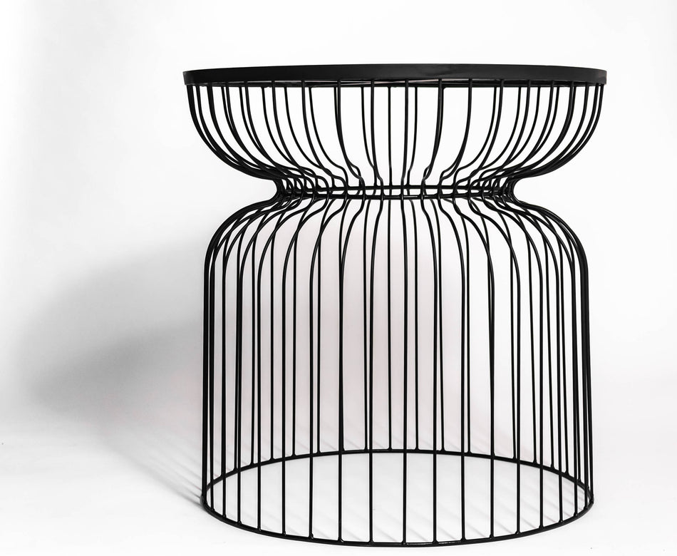 TDV WIRE TABLE WITH TUFFENED GLASS