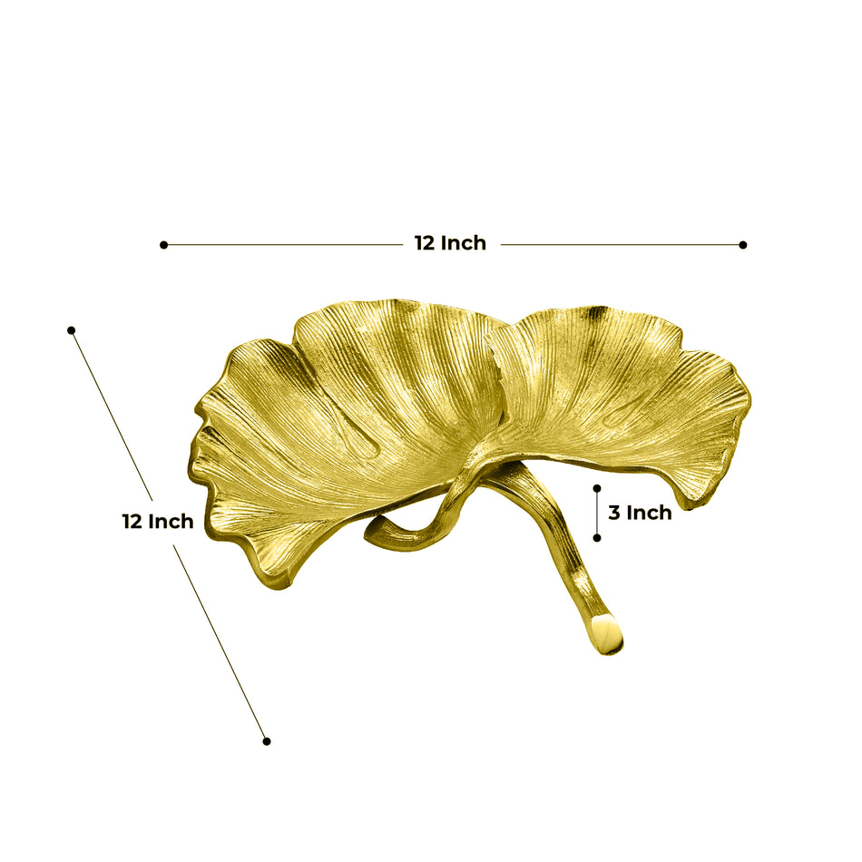 GOLDEN & SILVER 2 SECTION TRAY  Z1849