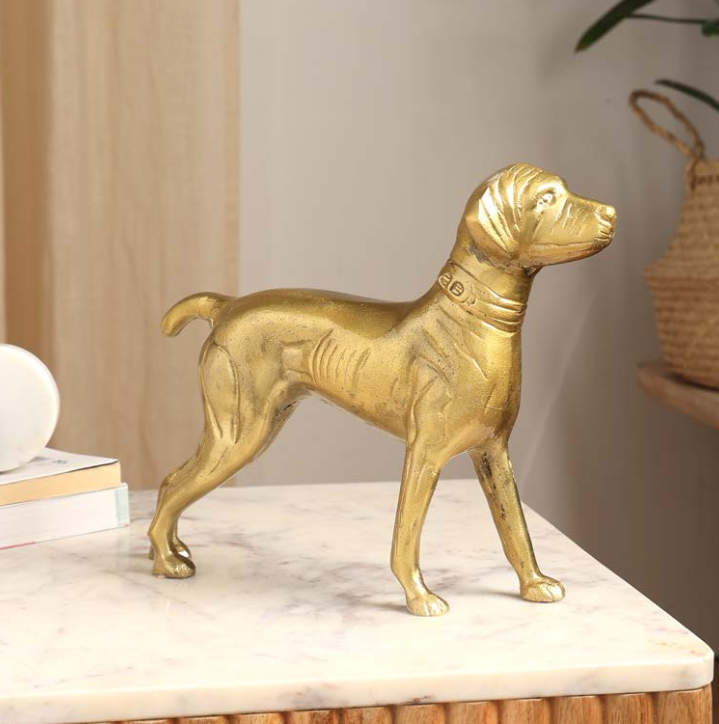 Golden Dog Statue