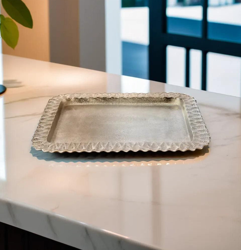 Silver Rectangular Tray